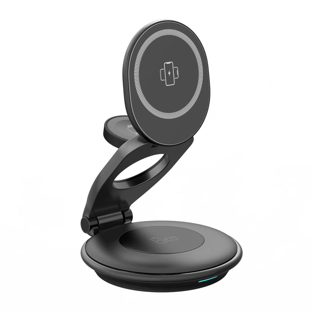 3-in-1 Foldable Rotatable Wireless Charging Stand - XNONA