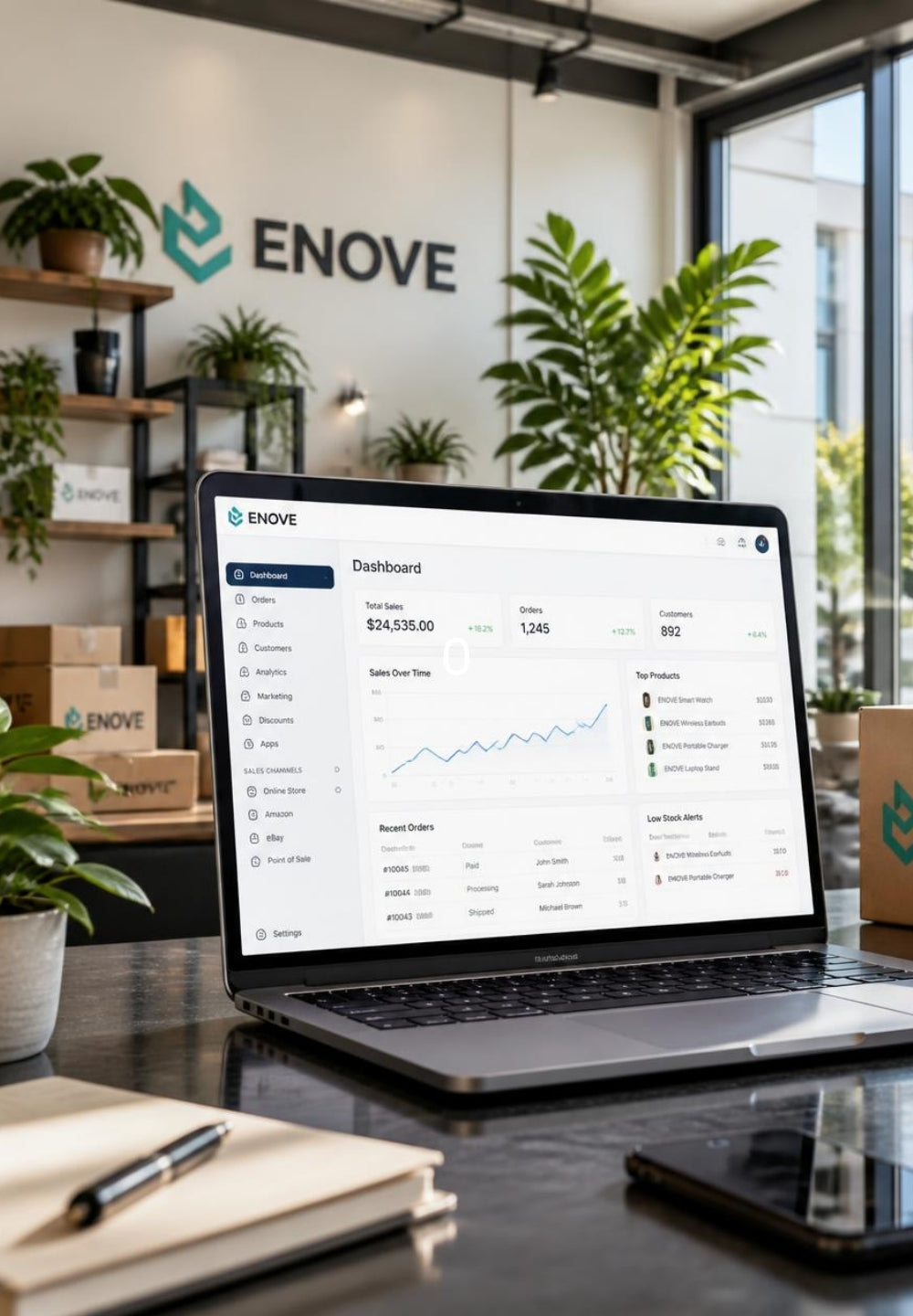Building the ENOVE online shop and brand
