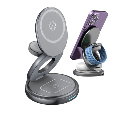 XNONA XN27 Qi 3-In-1 Foldable Magnetic Wireless Charging Station - XNONA